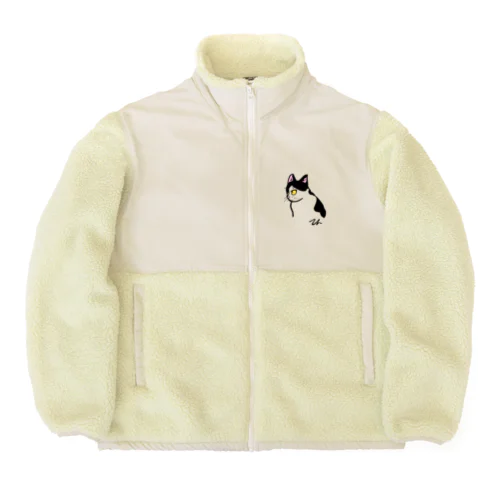 猫のテン Boa Fleece Jacket