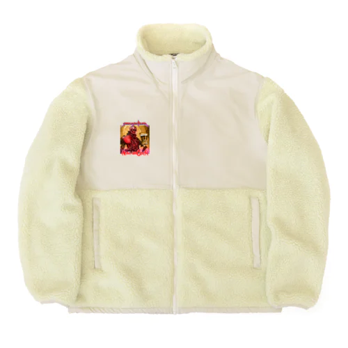 SAKE GA SUKI DEATH Boa Fleece Jacket