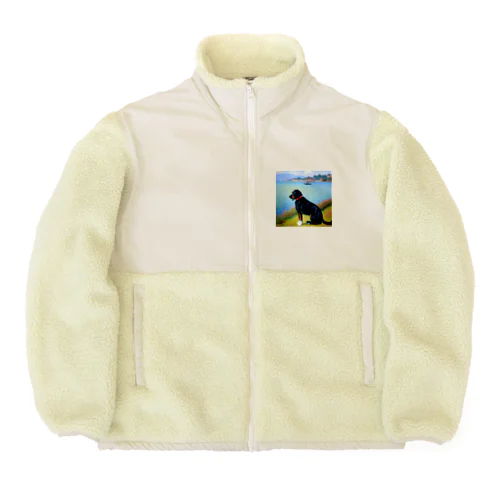 モネの犬 Boa Fleece Jacket