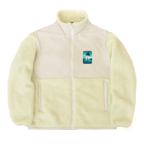 水色の楽園 Boa Fleece Jacket