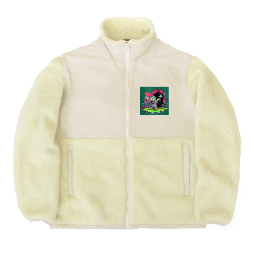 ハロウィン ゾンビ Boa Fleece Jacket