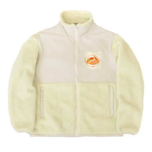 昭和のラーメン Boa Fleece Jacket