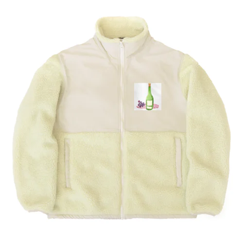 シンプルワインボトル Boa Fleece Jacket