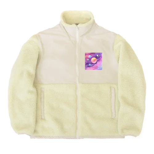 宇宙のパワーを感じて Boa Fleece Jacket