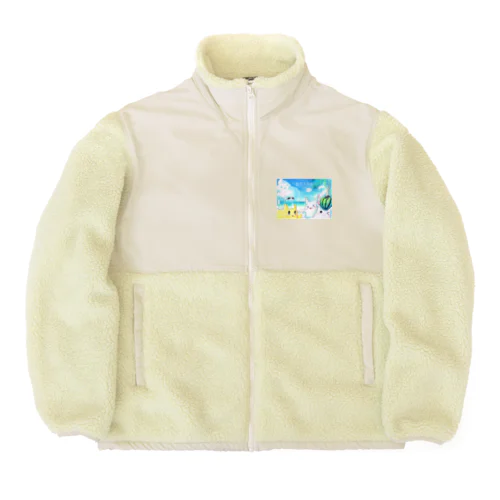 サイト９周年記念イラスト Boa Fleece Jacket