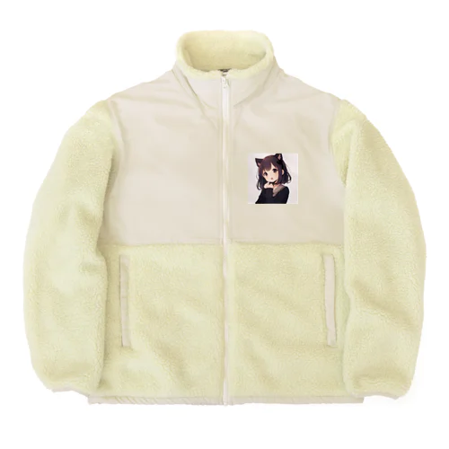 猫耳っ娘 Boa Fleece Jacket