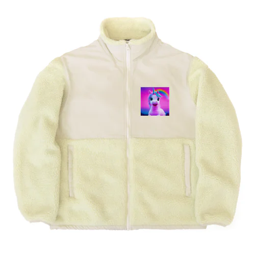 わたしミライから来たユニ Boa Fleece Jacket