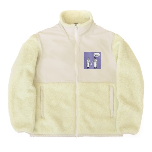 捕らえられたのに楽しそうな宇宙人ボアフリースジャケット Boa Fleece Jacket