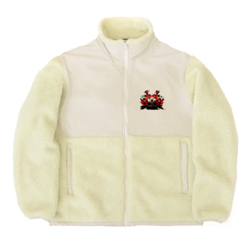 POPPY_GLITCH Boa Fleece Jacket