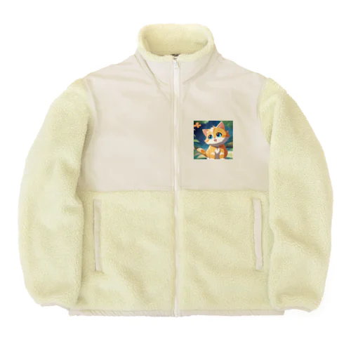 にゃんこ Boa Fleece Jacket