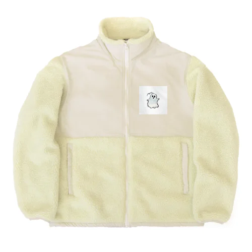 キュートなお化け Boa Fleece Jacket