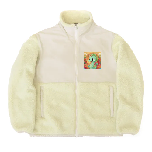 かわいい創造のタツノオトシゴ Boa Fleece Jacket