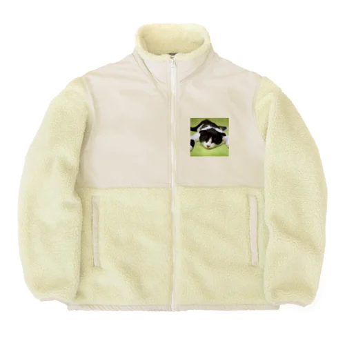 ねむねむにゃんこ Boa Fleece Jacket