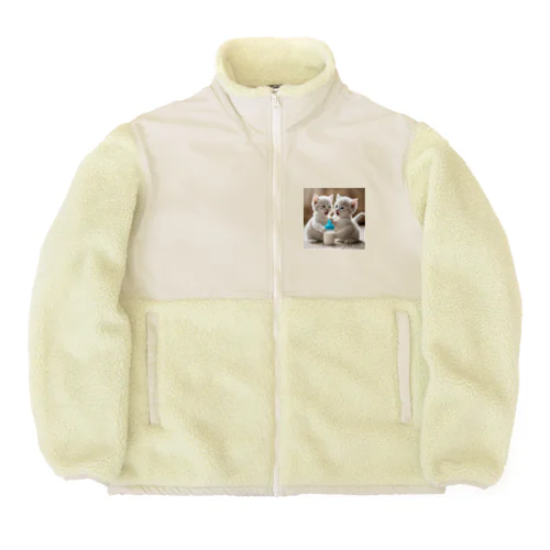 双子の子猫 Boa Fleece Jacket