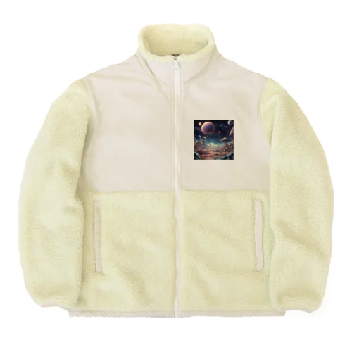 多分火星の景色はこんな感じ🪐 Boa Fleece Jacket