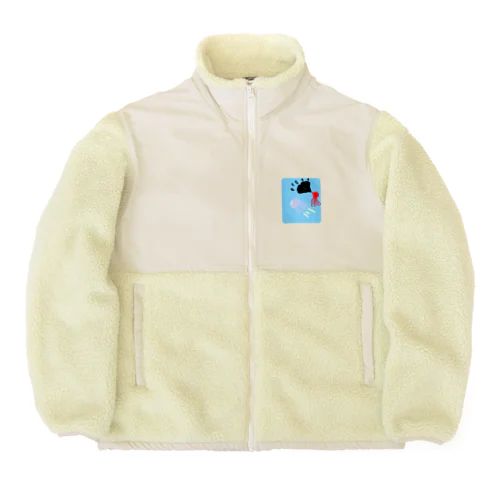 たことクラゲ Boa Fleece Jacket