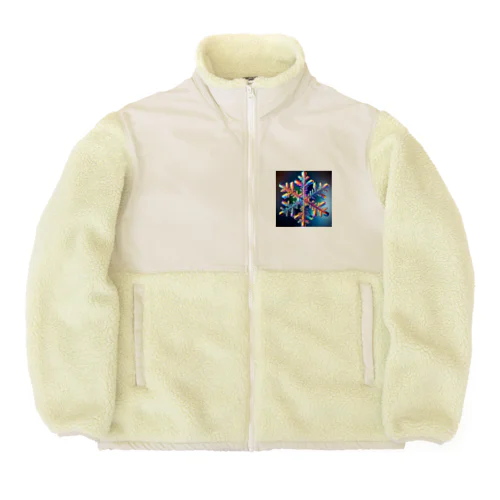 雪の結晶 Boa Fleece Jacket