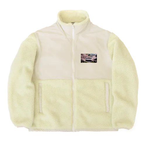 JAPAN SAKURA Boa Fleece Jacket