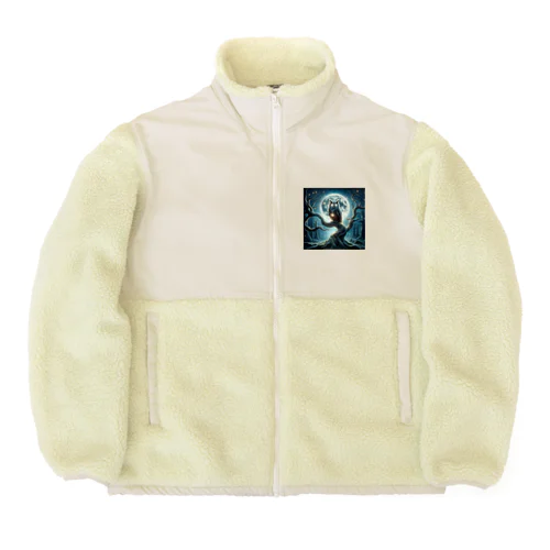 夜のみみずく Boa Fleece Jacket