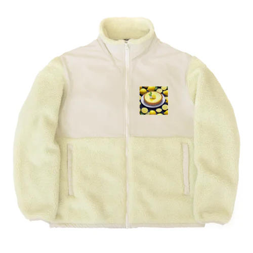 レモンのケーキ Boa Fleece Jacket