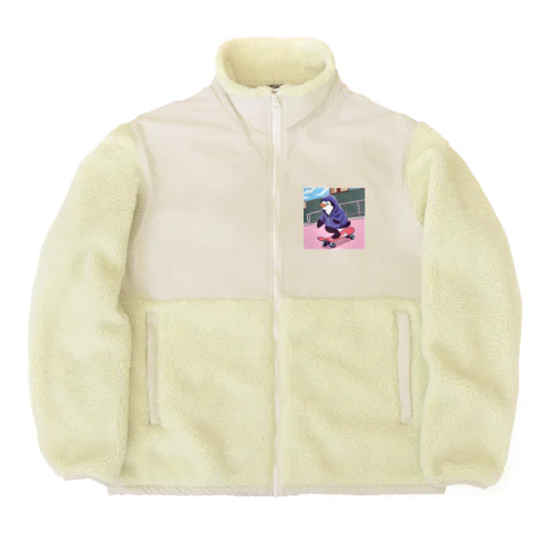 スケーターペンギン君 Boa Fleece Jacket