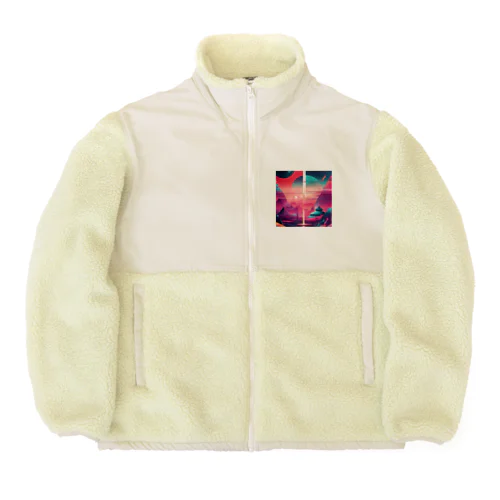 11. Futura Celestial Wonderland Boa Fleece Jacket