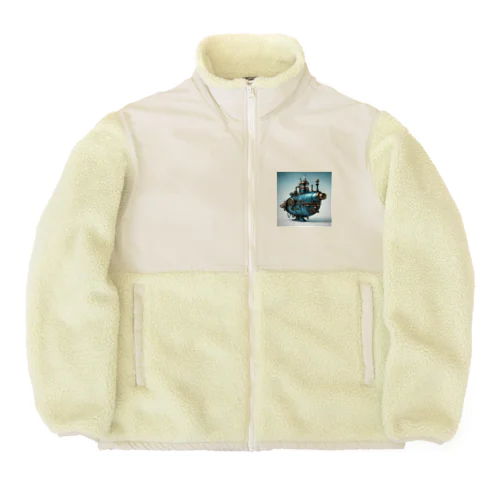 スチームパンク潜水艦７ Boa Fleece Jacket