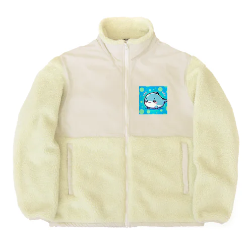 愛らしいイルカ Boa Fleece Jacket