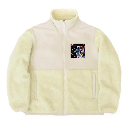 宇宙を旅している勇者 Boa Fleece Jacket