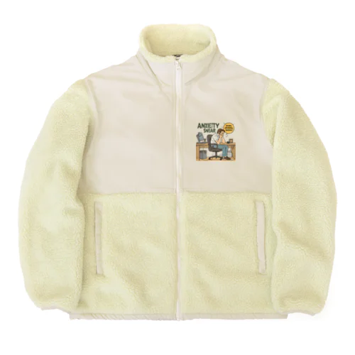 未来への希望を込めた言葉たち Boa Fleece Jacket