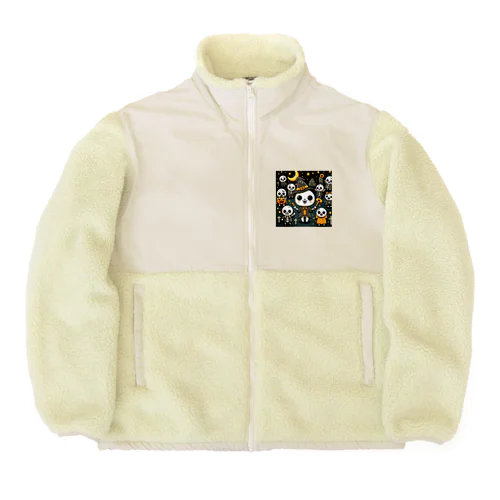 可愛いゾンビキャラクター1 Boa Fleece Jacket