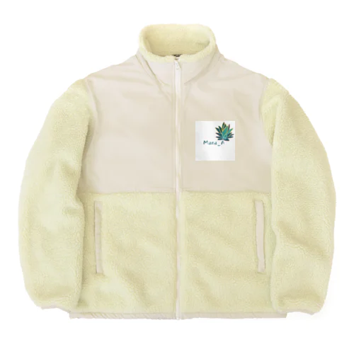 熱帯植物アガベ Boa Fleece Jacket