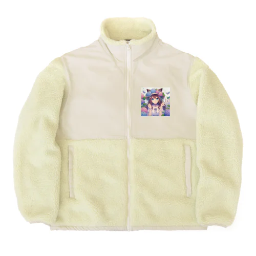 ねこニコばん Boa Fleece Jacket