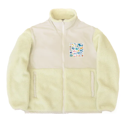 ゆる魚図鑑 Boa Fleece Jacket