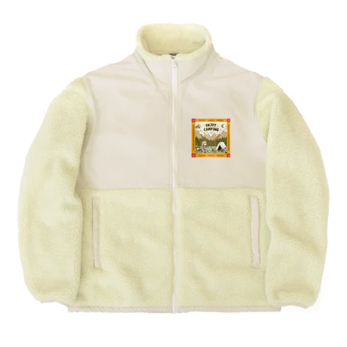 【Enjoy Camping】キャンプを楽しむ Boa Fleece Jacket