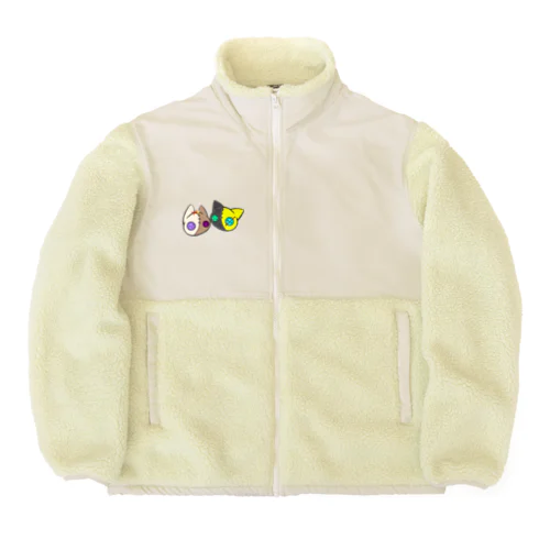 【つむぎはぎシリーズ】トラとウマ Boa Fleece Jacket