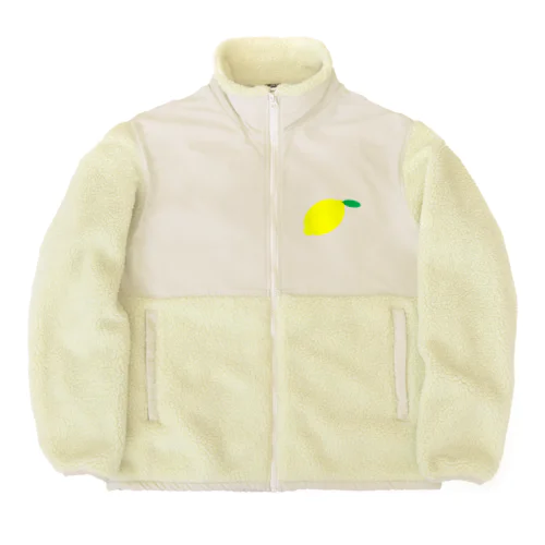 大きなレモン Boa Fleece Jacket