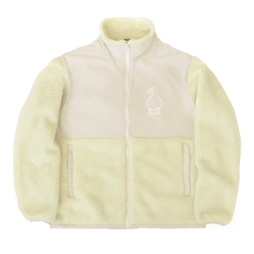 ふりかえるあひる Boa Fleece Jacket