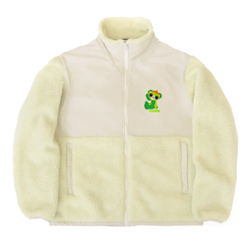 大崎テディ番太郎(ヨコ) Boa Fleece Jacket