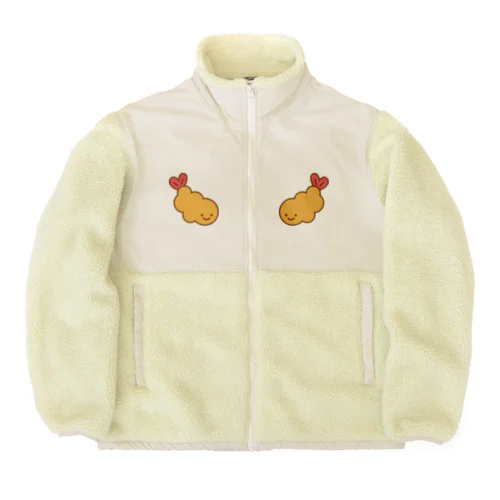 しぶいろえびふらい Boa Fleece Jacket