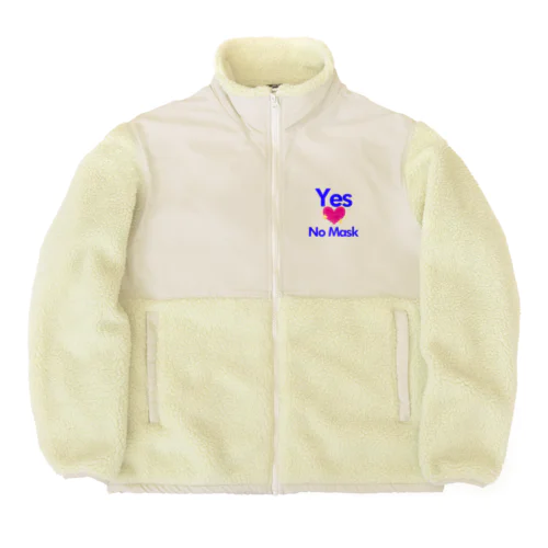 Yes, No Mask ボアフリースジャケット Boa Fleece Jacket