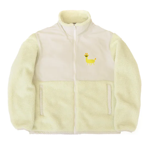 雑いニコニコキリン Boa Fleece Jacket