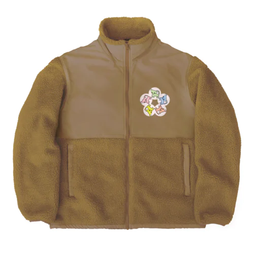 ゆるチワワ（フラワーサークル） Boa Fleece Jacket