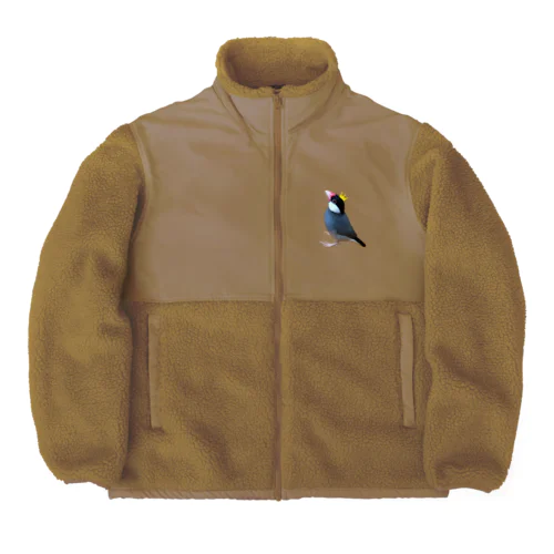 文鳥の王様 Boa Fleece Jacket