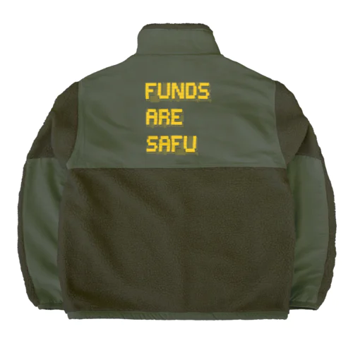 Funds Are Safu ボアフリースジャケット