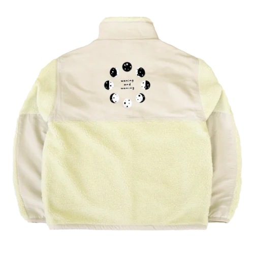 満ち欠け Boa Fleece Jacket