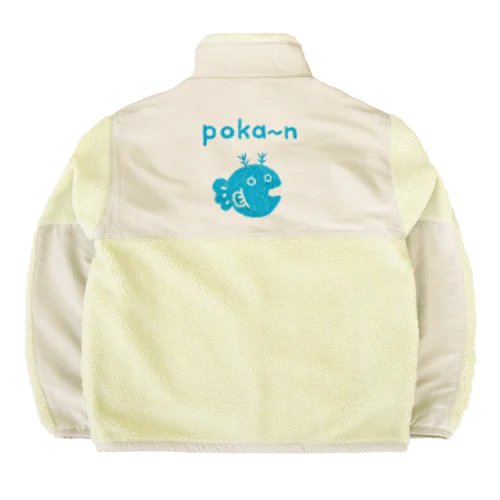 おさかな（あお） Boa Fleece Jacket