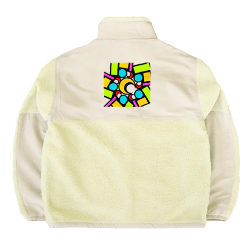 ステン堂…stained  glass Boa Fleece Jacket