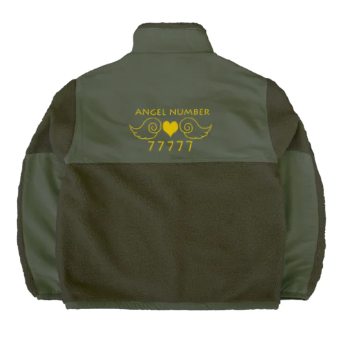 エンジェルナンバー77777 Boa Fleece Jacket