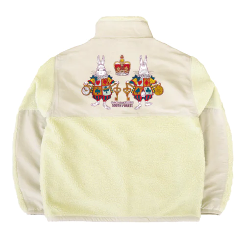 Alice White Rabbit アリスの白ウサギ Boa Fleece Jacket